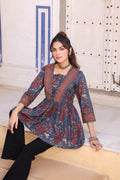 Floral Print Cotton Top